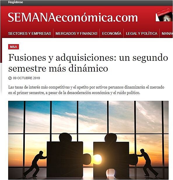 Fusiones y adquisiciones: un segundo semestre ms dinmico